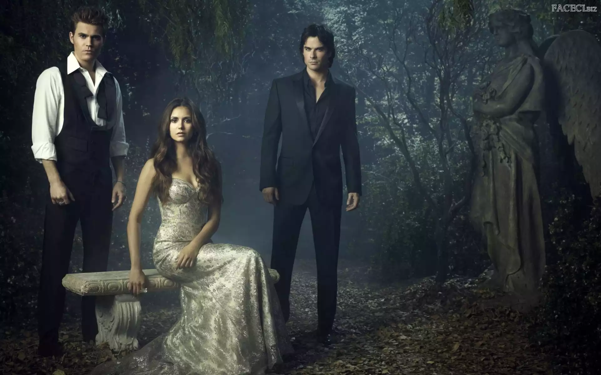 Ian Somerhalder, Nina Dobrev, The Vampirie Diaries, Pamiętniki wampirów, Paul Wesley